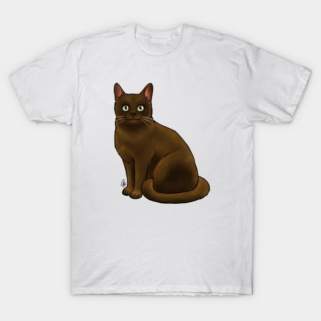 Burmese Cat - Sable T-Shirt by Jen's Dogs Custom Gifts and Designs